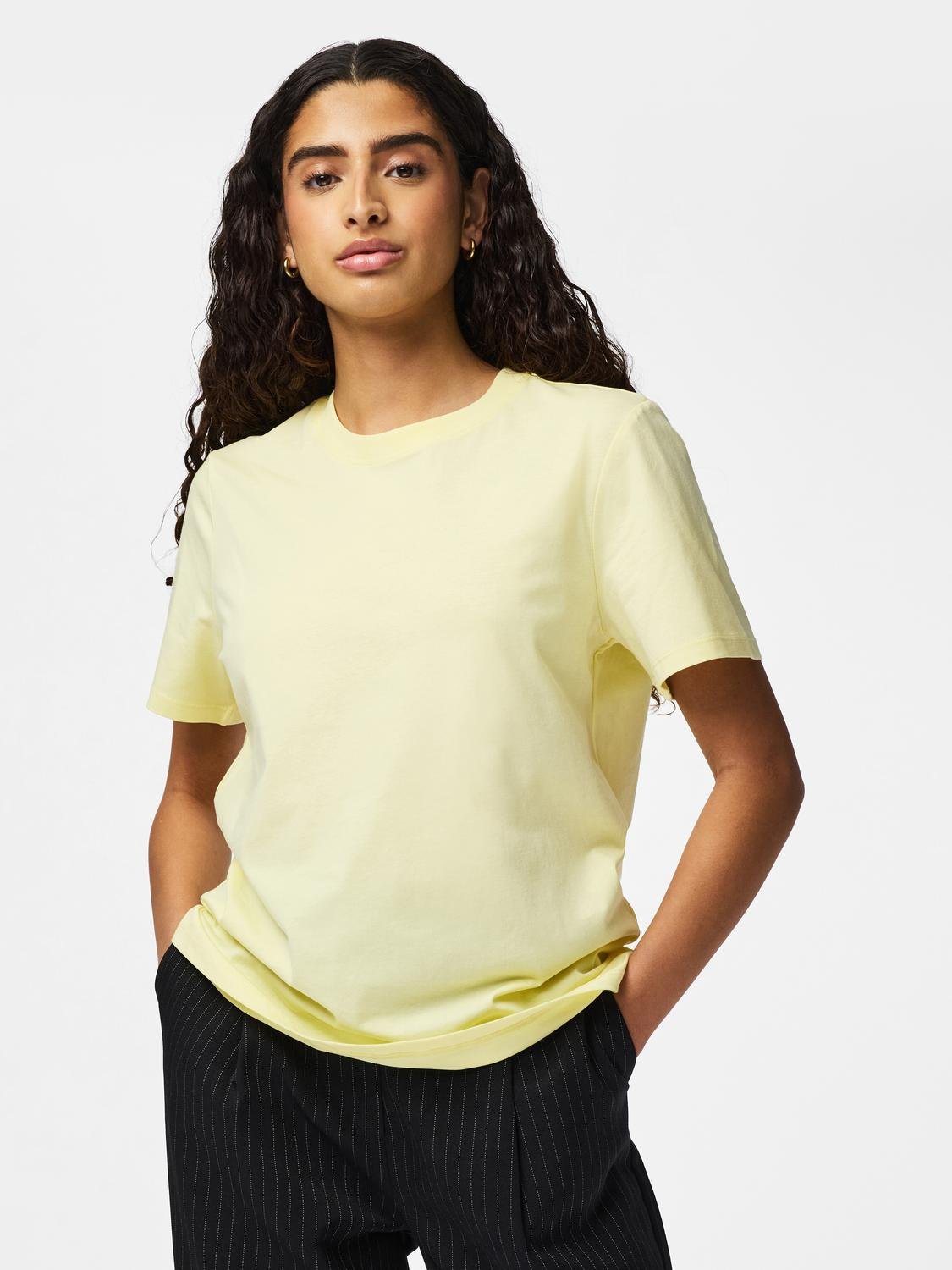 PCRIA T-Shirt - French Vanilla - VERO MODA & VILA Bergvik